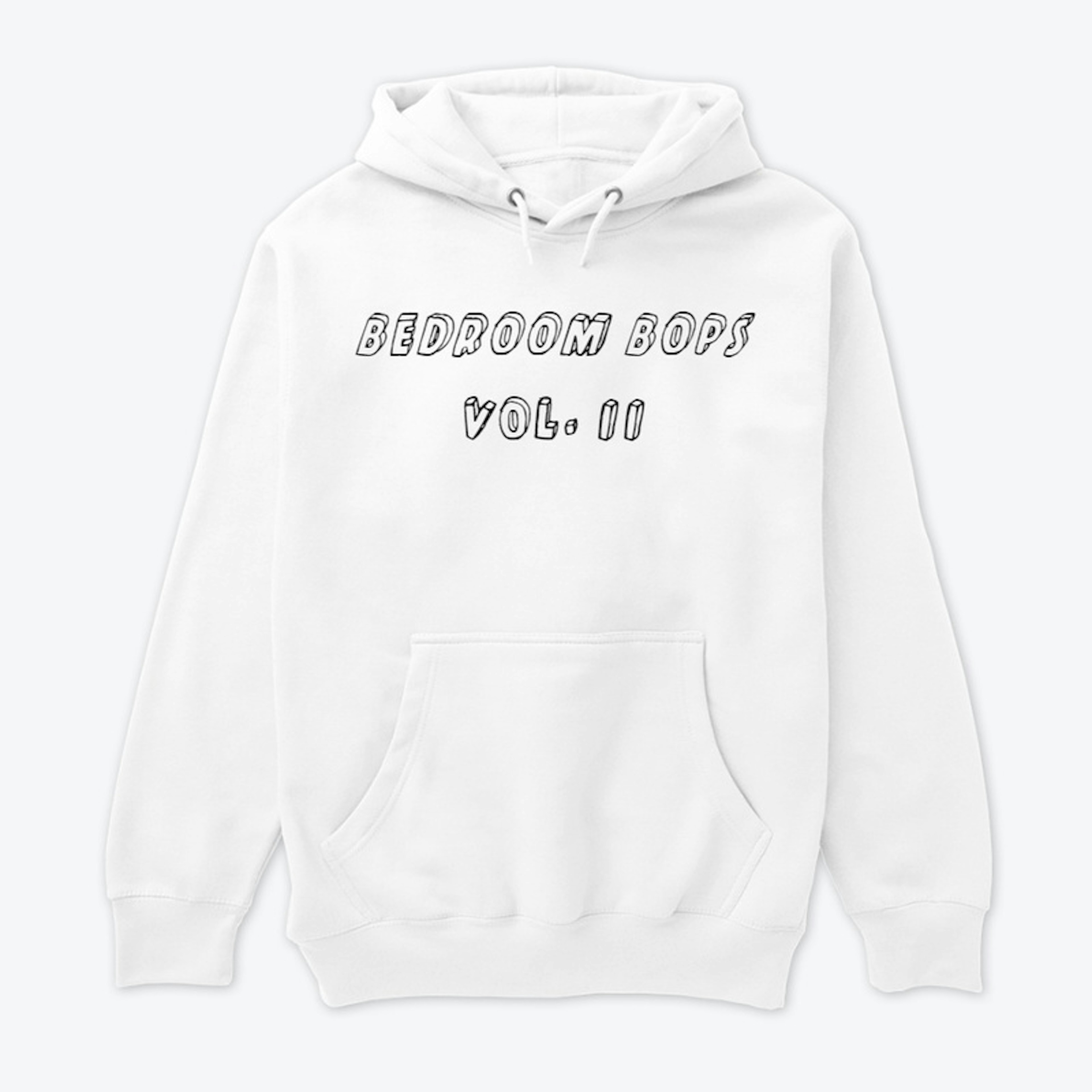 Stuck Hoodie (White with Black text)