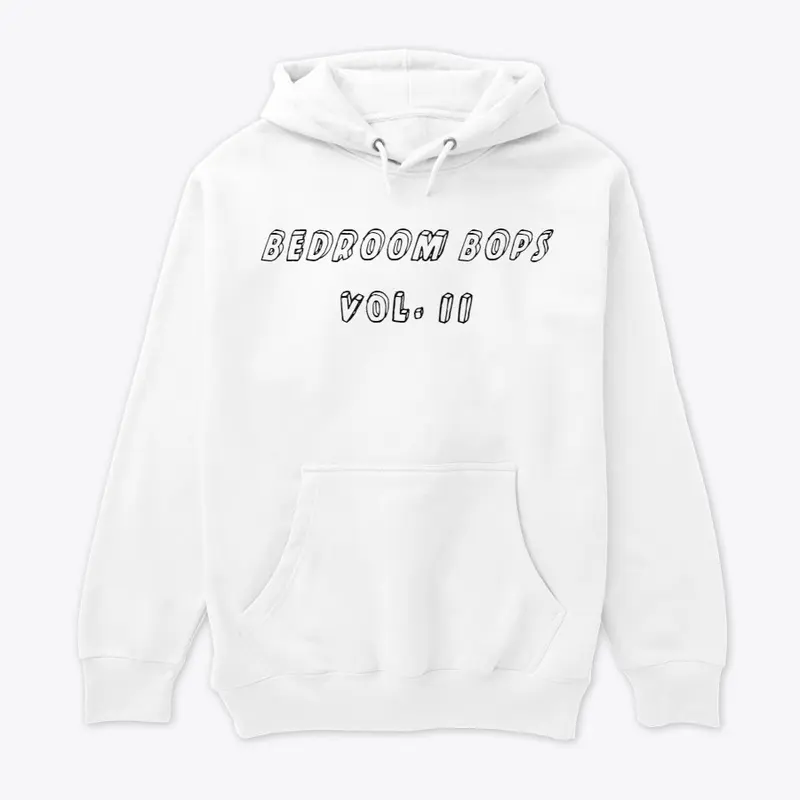 Stuck Hoodie (White with Black text)